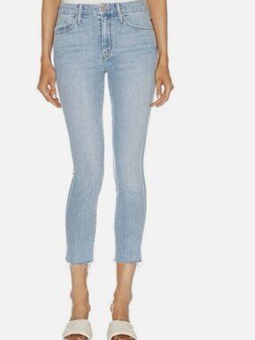 Mother the looker ankle snippet Women’s Light High-Rise Straight Jeans sz 29